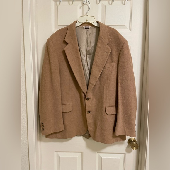 Vintage Hunt Valley 100% Camel Hair 2-button Blazer Sports Coat Size‎ Tan Men - Picture 1 of 11